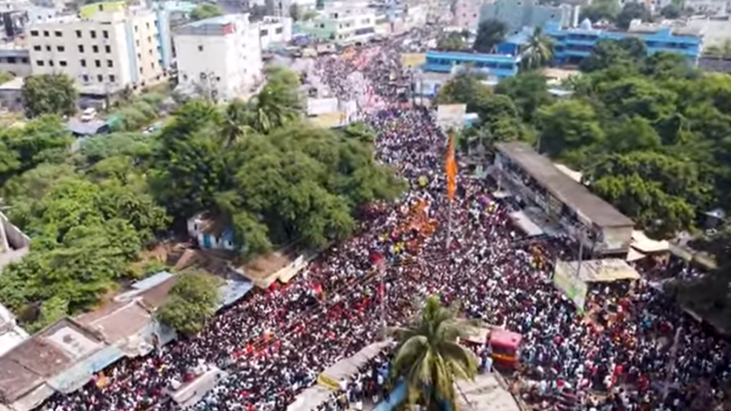 Crowd During Chatra Yatra