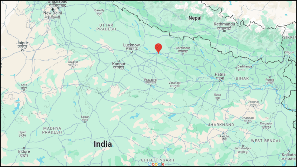 Ayodhya Location in Uttar Pradesh Map