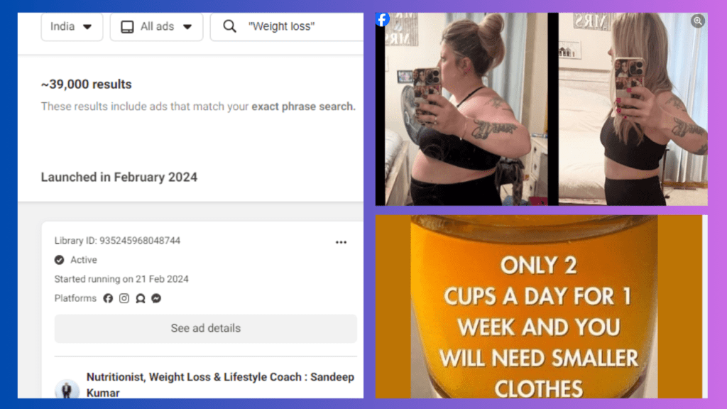 Weight Loss Facebook ads