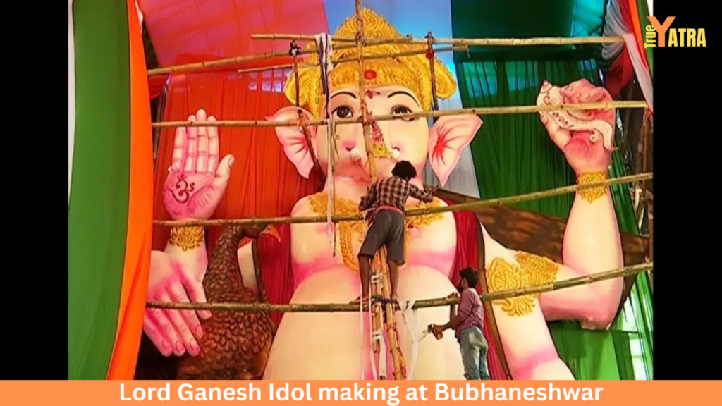 Lord Ganesh idol making at Bhubaneshwar